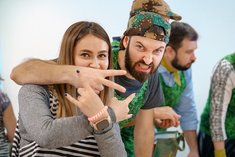 Корпоратив на День строителя в generalCities.Смоленске с уличными активностями